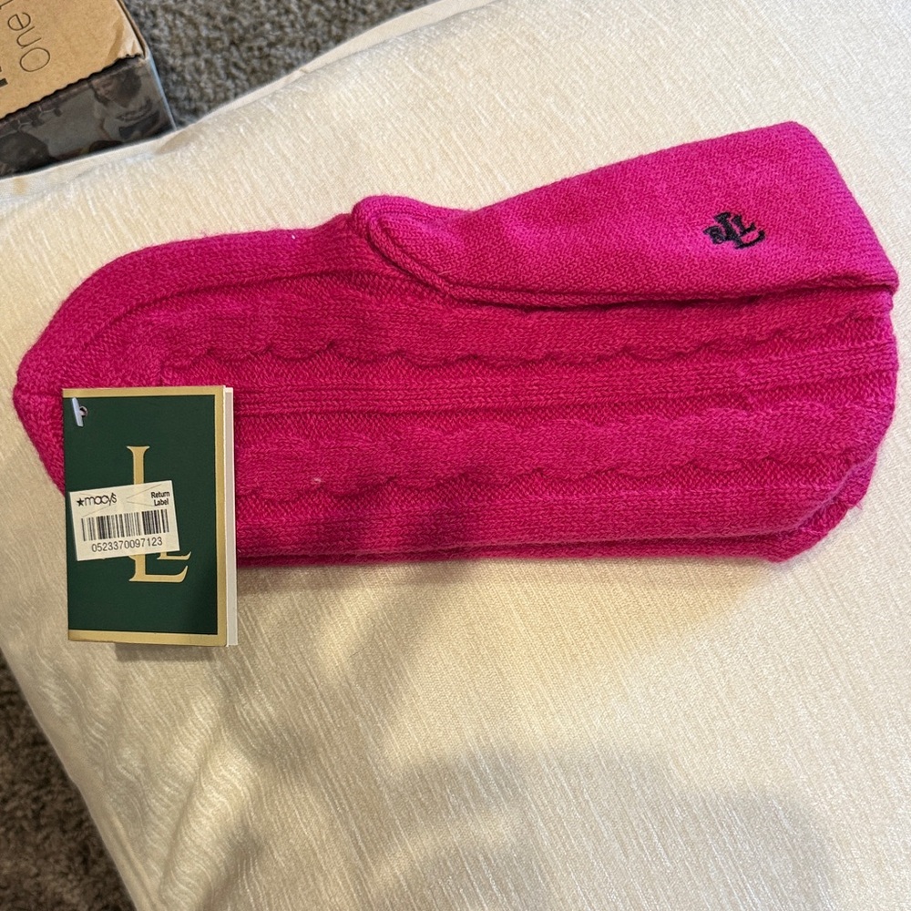 Polo by Ralph Lauren Vibrant Pink Women's Sweater socks